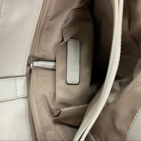 MICHAEL KORS Hamilton Whipped Optic White Tote - Picture 9 of 11